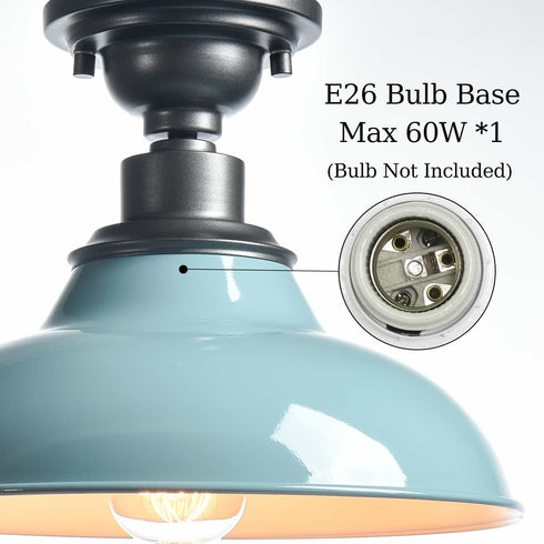 Piaggio Farmhouse Ceiling Light Semi Flush Ceiling Lighting 1-Light